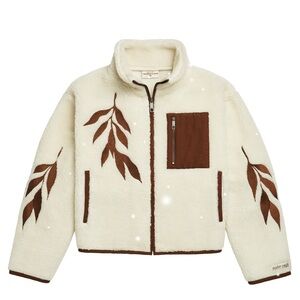 Taylor Swift Cream and Brown women's Puffer Jacket